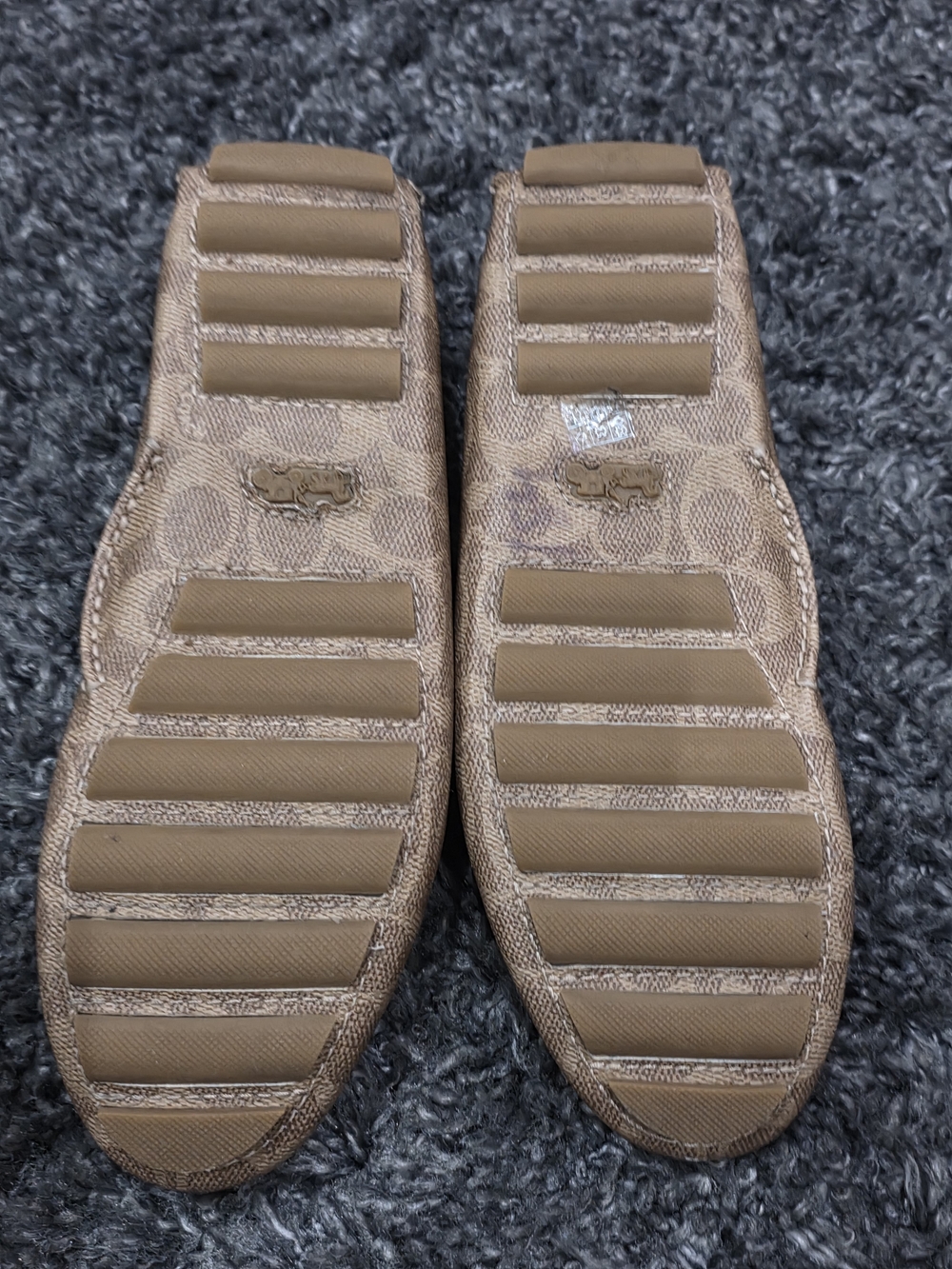Coach Women’s Brown Signature Canvas Driving Loafers Size 11B - Picture 2 of 8